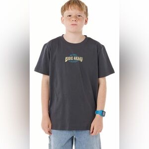 Kids Rip Curl Eddie Aikau Tee in Washed Black NWT